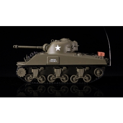 Czołg zdalnie sterowany dźwięk 1:30 U.S. M4A3 Sherman RTR 2.4Ghz - Heng Long 3841-01